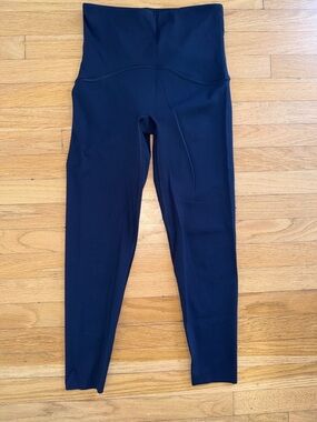 SPANX Navy Booty Boost High-Rise Leggings